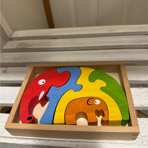 2 puzzles - BananaPanda match the buddies and wooden elephants - Picture 2 of 8